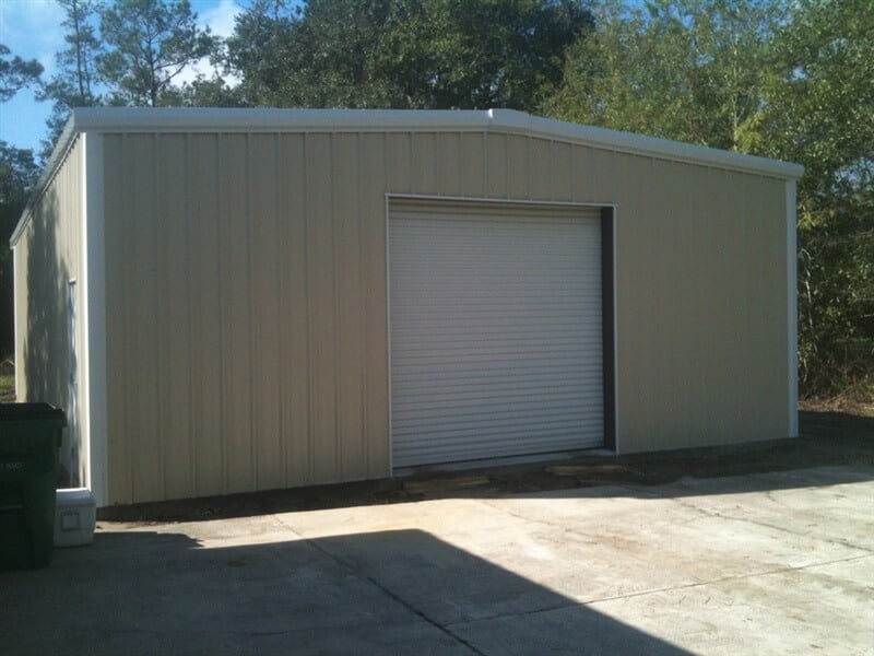 A steel building made by ADCO Metals