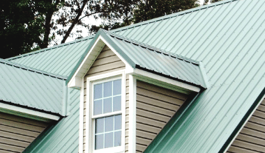 A metal roof constructed by ADCO Metals