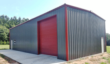 A steel building built by ADCO Metals