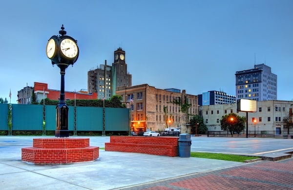 Downtown Beaumont showing the metal buildings beaumont tx residents love